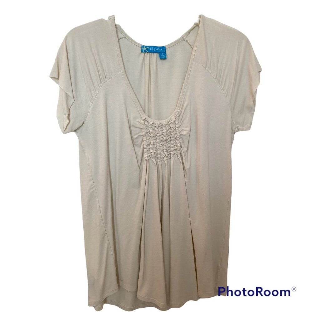 Fresh Produce V-Neck Pullover, Size Medium